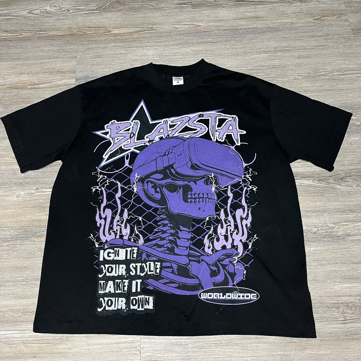 BLAZSTA SKULLY VR TEE PURPLE