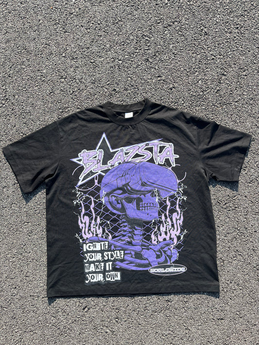 BLAZSTA SKULLY VR TEE PURPLE